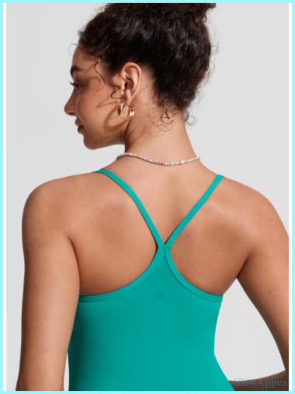Scoop Neck Tankini Top With Removable Pads, A-D Cup, Racerback, Swim For Women View 4